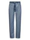 Mm6 Maison Margiela Inside-out Five-pocket Jeans In Blue