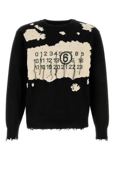 Mm6 Maison Margiela Intarsia Sweater In Multicolor