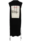 Mm6 Maison Margiela Invitation-patch Cotton Hooded Veat In Black