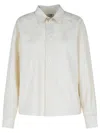 Mm6 Maison Margiela Ivory Cotton Shirt In Beige