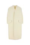 Mm6 Maison Margiela Wool Blend Coat With Dropped Shoulders