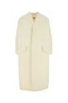 Mm6 Maison Margiela Wool Blend Coat With Dropped Shoulders