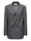 Mm6 Maison Margiela Vent Back Front Pockets Lapels Notched In Gray