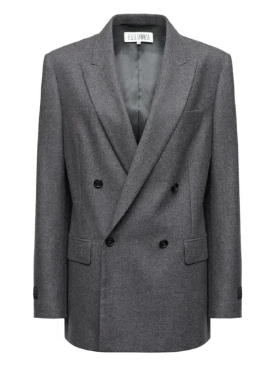 MM6 MAISON MARGIELA JACKET MM6,S52BN0144.M35466 860M DARK GREY MELANGE
