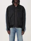 Mm6 Maison Margiela Double Fabric Jacket In Black