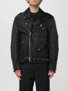 Mm6 Maison Margiela Mm6 By Maison Margiela Nylon Biker Jacket With Adjustable Belt And Multiple Pockets In Black