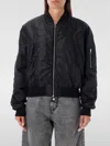 Mm6 Maison Margiela Numbers-motif Zip-up Bomber Jacket In Schwarz