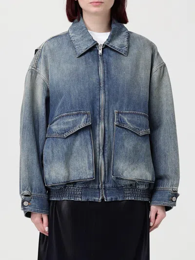 Mm6 Maison Margiela Jacket Woman  In Blue