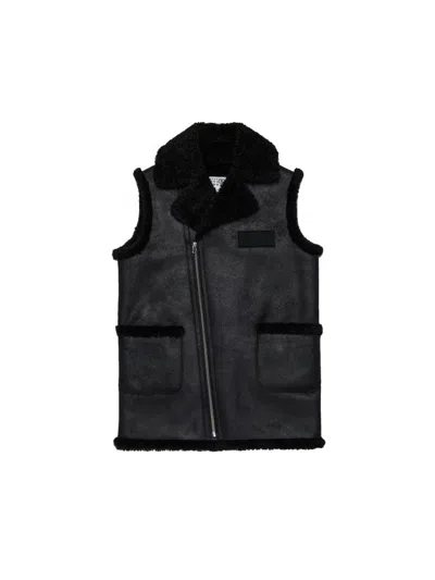 Mm6 Maison Margiela Kids' Jacket With Logo In Black