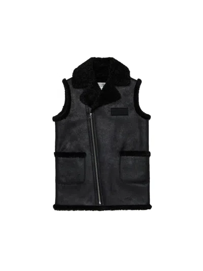 Mm6 Maison Margiela Jacket With Logo In Black
