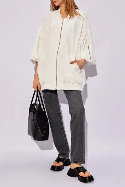 Mm6 Maison Margiela Jacket With Short Sleeves In White