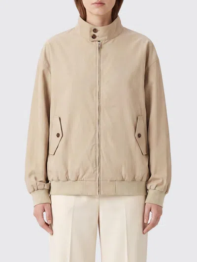 Mm6 Maison Margiela Jacket Woman Color Beige In Animal Print