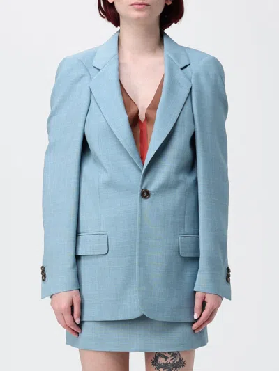 Mm6 Maison Margiela Jacket Woman Color Blue In Multi