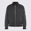 Mm6 Maison Margiela Black Casual Jacket In Gray
