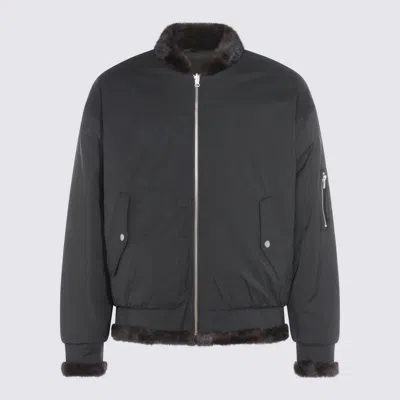 MM6 MAISON MARGIELA JACKETS BROWN/BLACK