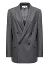 Mm6 Maison Margiela Vent Back Front Pockets Lapels Notched In Gray