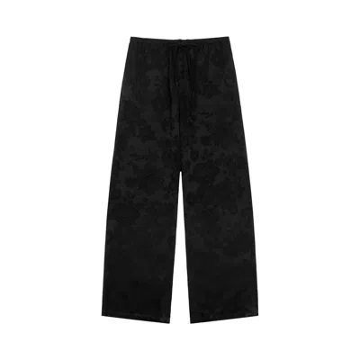 Pre-owned Mm6 Maison Margiela Jacquard Trouser 'black' | Women's Size 40