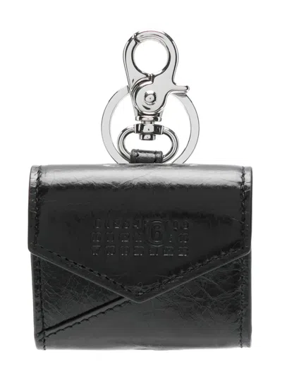 Mm6 Maison Margiela Japanese 6 Airpods Case In Black