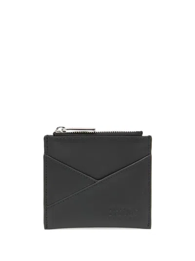 Mm6 Maison Margiela Japanese 6 Leather Cardholder In Black