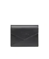 Mm6 Maison Margiela Japanese 6 Leather Wallet In Black