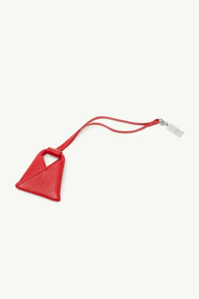 Mm6 Maison Margiela Japanese Bag Charm In Red