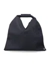 Mm6 Maison Margiela Japanese Bag In Grained Leather In Black