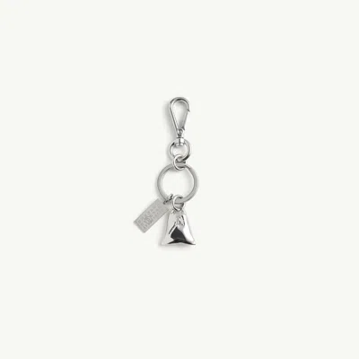 Mm6 Maison Margiela Japanese Bag Metal Charm In Metallic