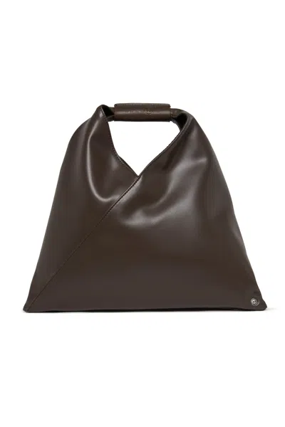 Mm6 Maison Margiela Japanese Bag Mini In Coated Fabric In Black
