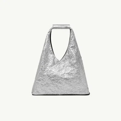 Mm6 Maison Margiela Japanese Bag Zip Pouch In Silver
