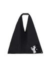 MM6 MAISON MARGIELA MM6 MAISON MARGIELA JAPANESE BEAR EMBROIDERED TOTE BAG