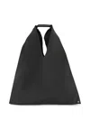 Mm6 Maison Margiela Japanese Black Leather Bag In Black