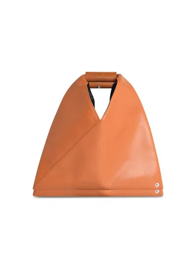 Mm6 Maison Margiela 'japanese' Brown Faux Leather Bag