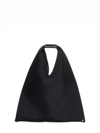 Mm6 Maison Margiela Japanese Canvas Bag In Black