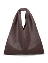Mm6 Maison Margiela Japanese Classic Leather-effect Bag In Brown