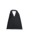 Mm6 Maison Margiela Triangular-shaped Black Bag With Structured Silhouette In Black