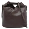 Mm6 Maison Margiela Brown Leather Japanese Classic Satchel In Brown