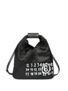 Mm6 Maison Margiela Mm6 By Maison Margiela Japanese Distinctive Fabric Finish Crossbody Bag In Black