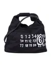Mm6 Maison Margiela Japanese Logo Viscose Bag In Black