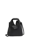 Mm6 Maison Margiela Triangular Silhouette Shoulder Bag With Distinctive Numeric Logo In Black