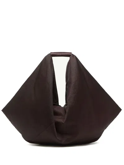 Mm6 Maison Margiela Japanese Draped Bag Woman Brown