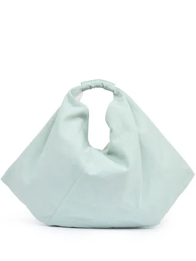 Mm6 Maison Margiela Draped Japanese Shoulder Bag In Blue