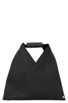 Mm6 Maison Margiela Mm6 By Maison Margiela Triangular Silhouette Mini Bag With Distinctive Handle In Black