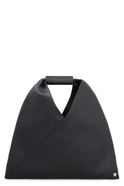Mm6 Maison Margiela Japanese Leather Mini-handbag In Black
