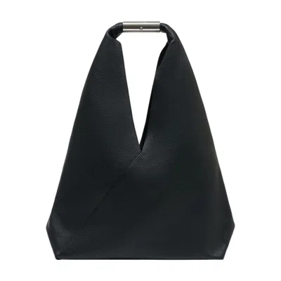 Mm6 Maison Margiela Japanese Media Shoulder Bag In Black