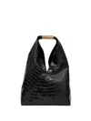 Mm6 Maison Margiela Japanese Medium Leather Handbag In Black