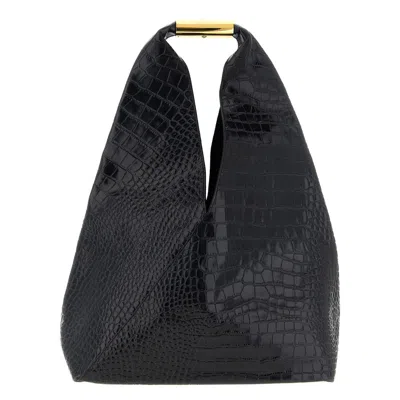 Mm6 Maison Margiela Japanese Medium Shoulder Bag In Black