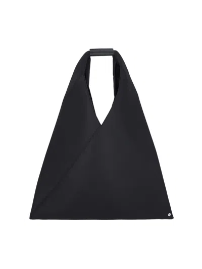 Mm6 Maison Margiela Japanese Medium Tote Bag In Black