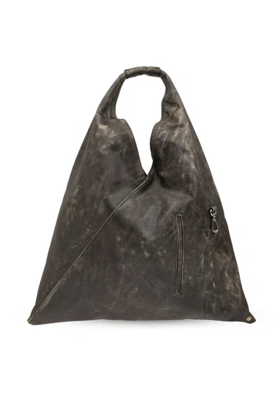 Mm6 Maison Margiela Japanese Medium Tote Bag In Black
