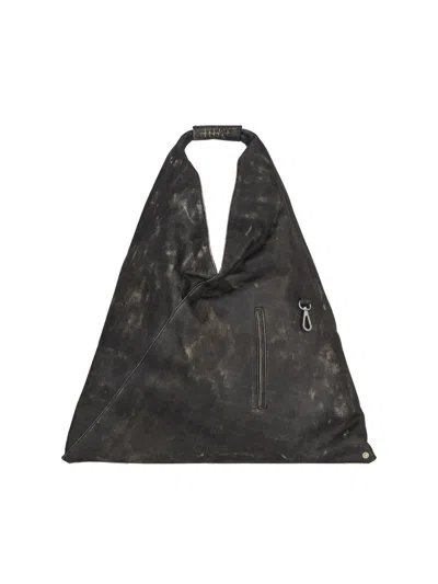 Mm6 Maison Margiela Japanese Medium Shoulder Bag In Black