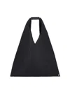 Mm6 Maison Margiela Triangle Small Graphic-print Tote In Black  